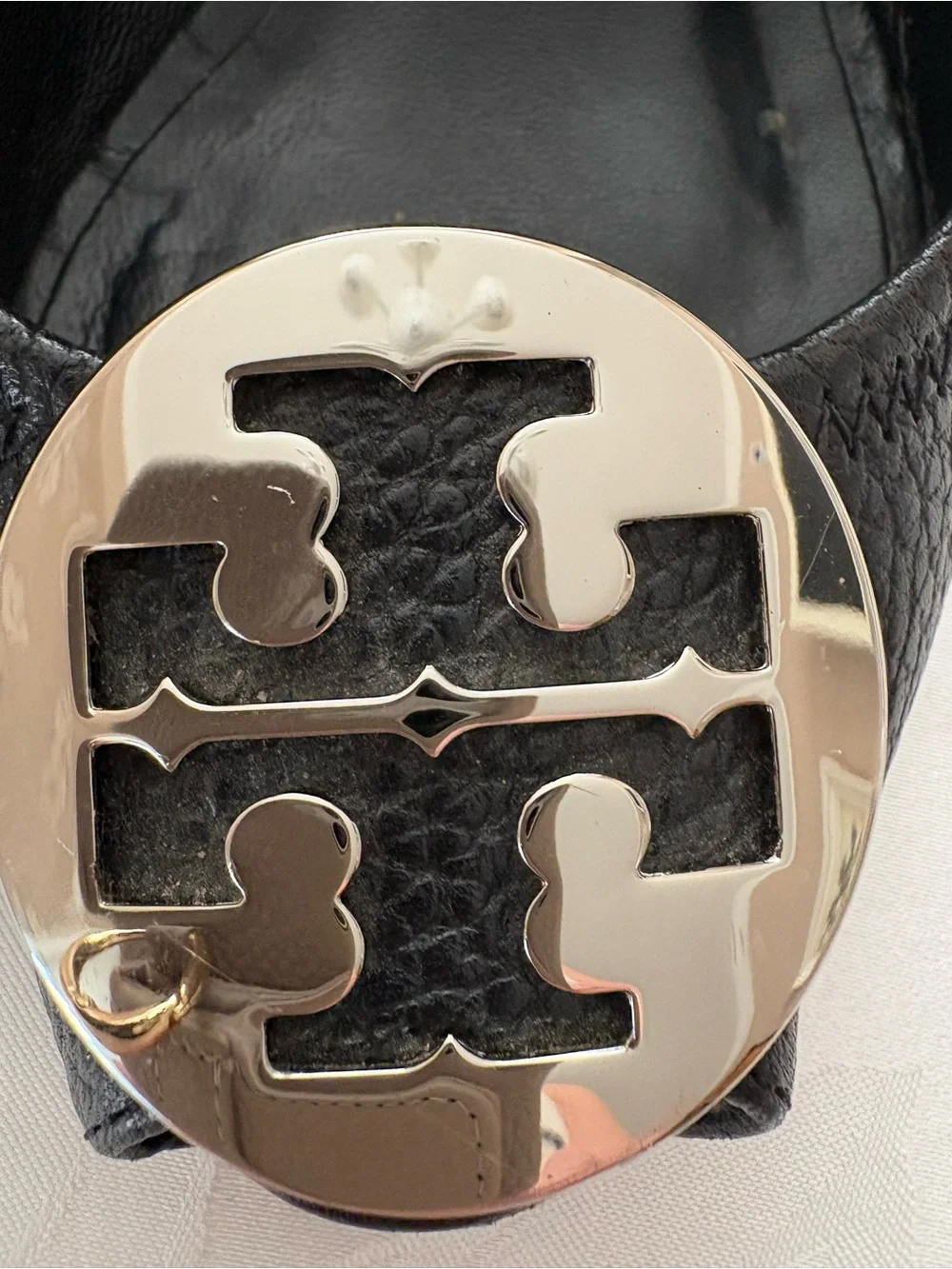 Tory Burch Sally-style peep-toe wedge/pumps